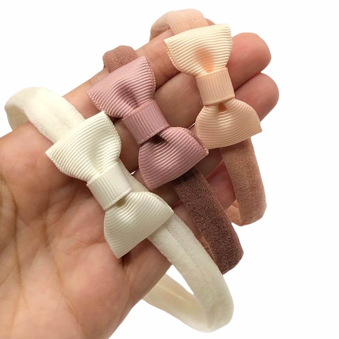 Faixa de Cabelo para Bebê Recém Nascido-Mini laço